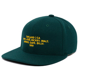 Oakland 1989 Name wool baseball cap