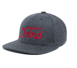 Oxford wool baseball cap