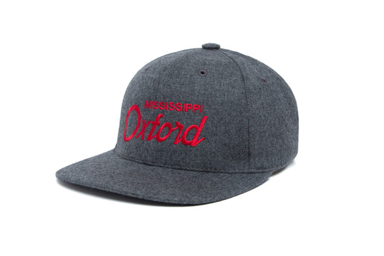 Oxford wool baseball cap