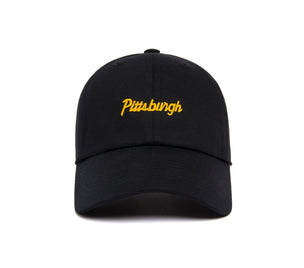 Pittsburgh Microscript Dad wool baseball cap