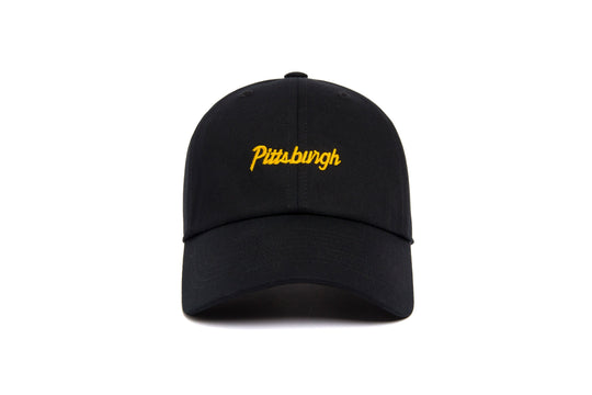 Pittsburgh Microscript Dad wool baseball cap