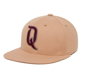 Ligature “Q” 3D wool baseball cap