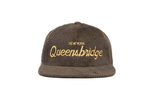 Queensbridge 6-Wale Cord wool baseball cap