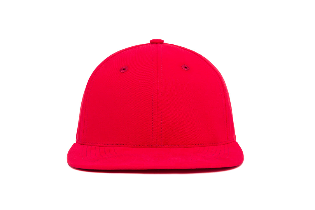 Clean Red Brushed Twill wool baseball cap