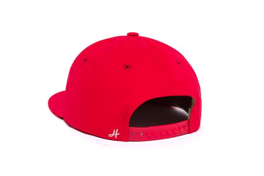 Clean Red Brushed Twill wool baseball cap