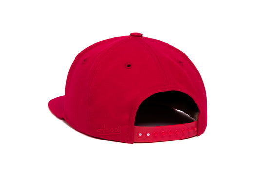 Clean Red Gabardine wool baseball cap