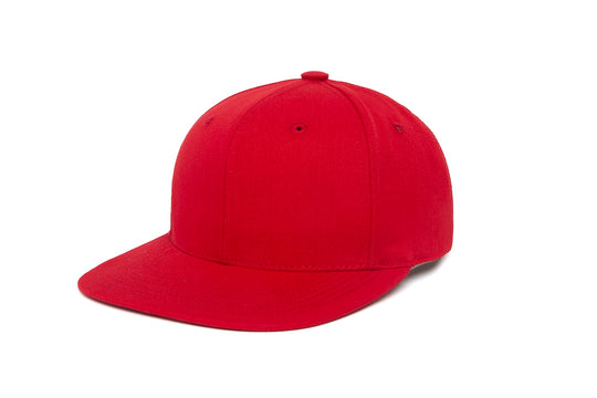 Clean Red Twill wool baseball cap