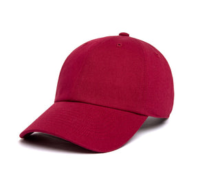 Clean Red Dad Hat wool baseball cap