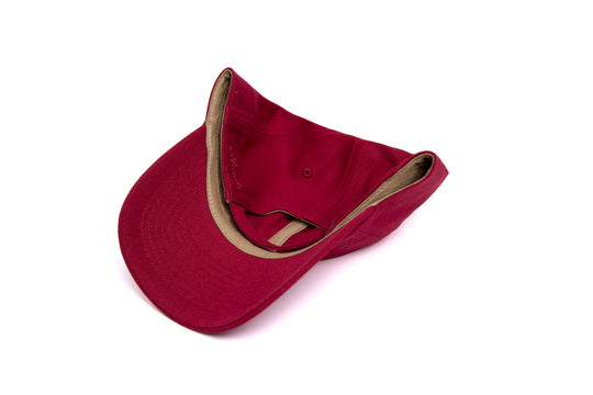 Clean Red Dad Hat wool baseball cap