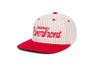 Riverfront Pinstripe
    wool baseball cap indicator