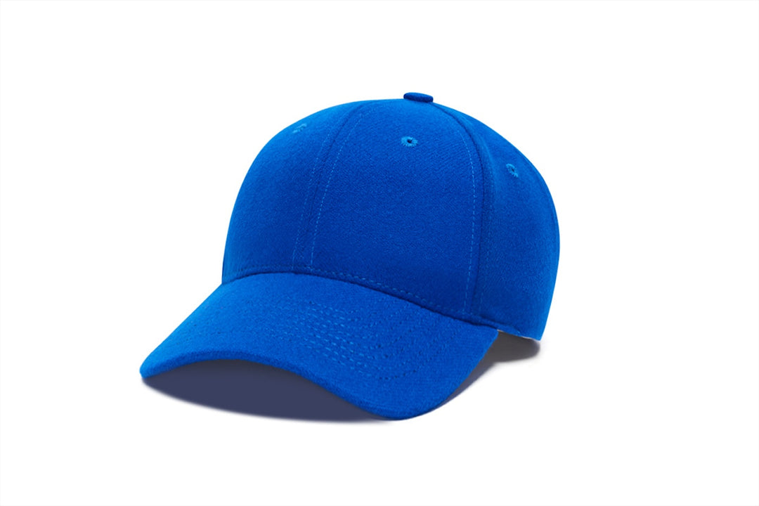 Clean Royal Snapback Curved Wool wool baseball cap