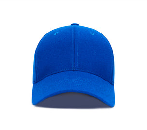 Clean Royal Snapback Curved Wool wool baseball cap