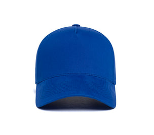 Clean Royal Brushed Twill 5-Panel wool baseball cap