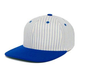 Clean Royal Pinstripe Two Tone Wool wool baseball cap