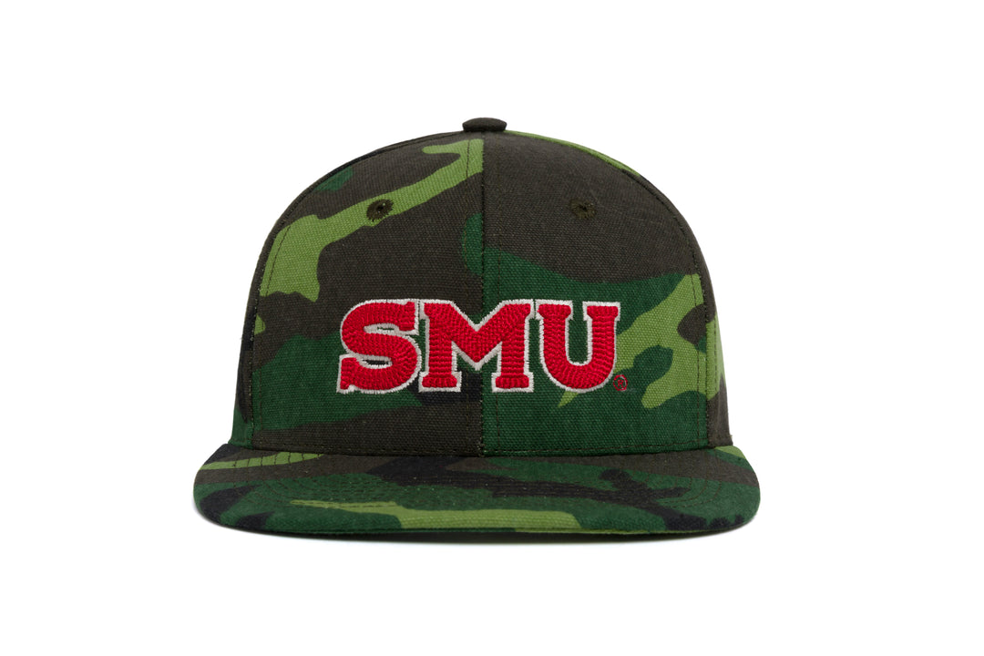 SMU Wordmark 3D Chain Canvas wool baseball cap