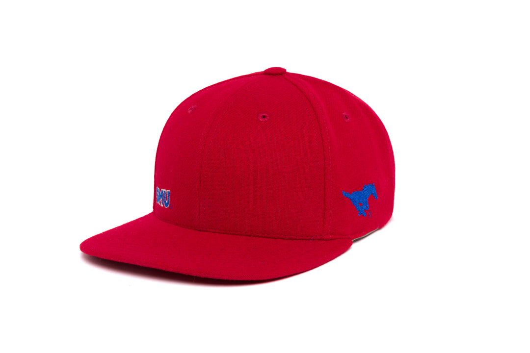 SMU Offset Wordmark Chain Wool wool baseball cap