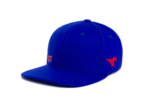 SMU Offset Wordmark Chain Wool wool baseball cap