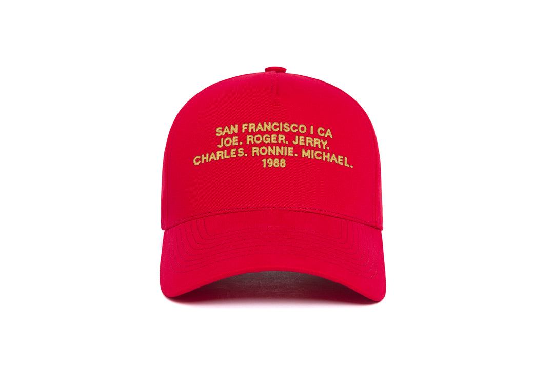 San Francisco 1988 Name 5-Panel wool baseball cap