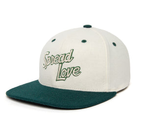 Spread Love 3D Tilt Two Tone wool baseball cap