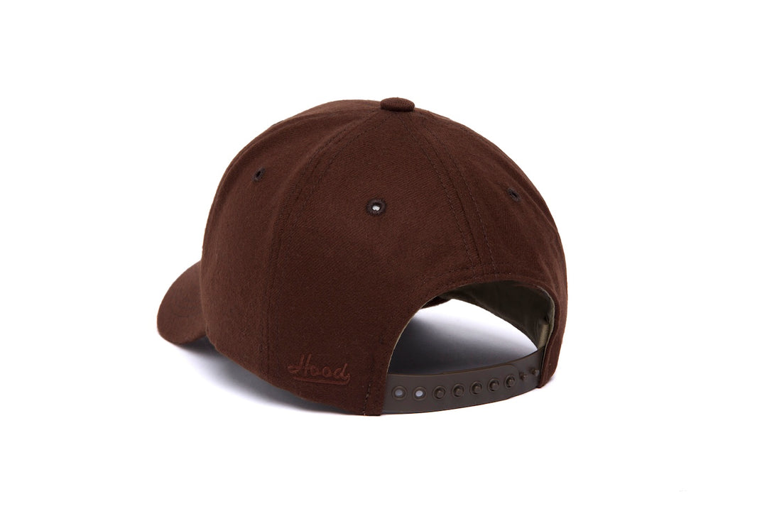 Clean Stout Snapback Curved Wool wool baseball cap