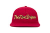 The Five Stripes 3D
    wool baseball cap indicator