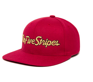 The Five Stripes 3D wool baseball cap