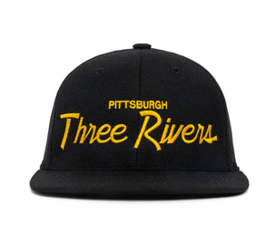 Three Rivers wool baseball cap