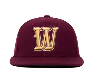 Ligature “W” 3D wool baseball cap