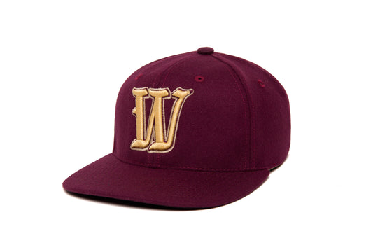 Ligature “W” 3D wool baseball cap