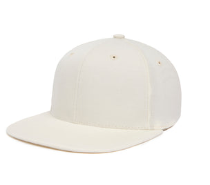 Clean White Gabardine wool baseball cap