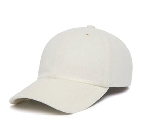 Clean White Wool Dad Hat wool baseball cap