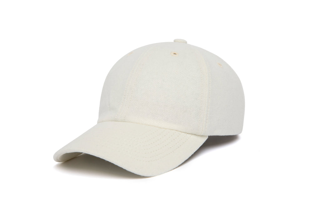 Clean White Wool Dad Hat