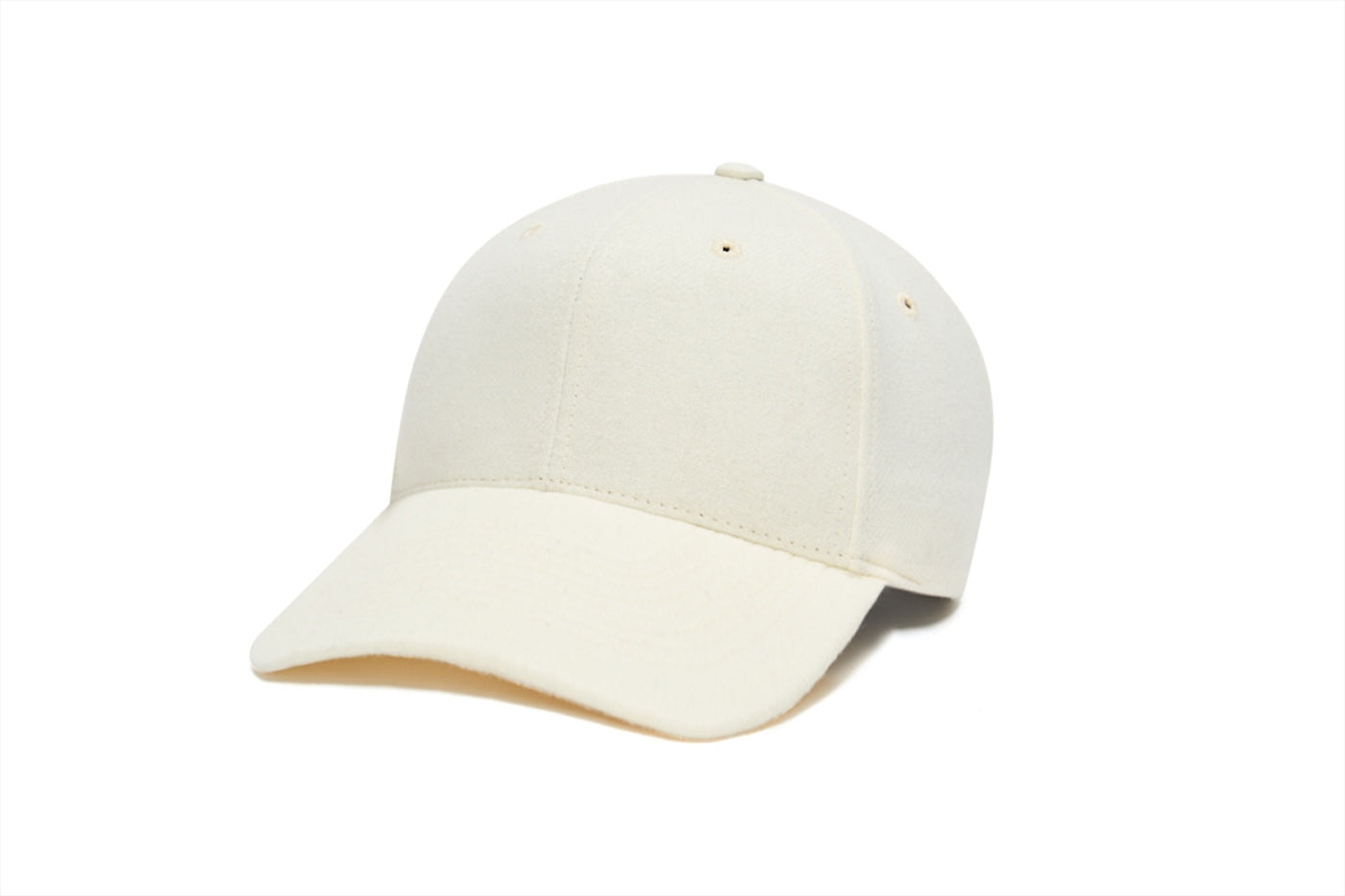 Clean White Snapback Curved Wool