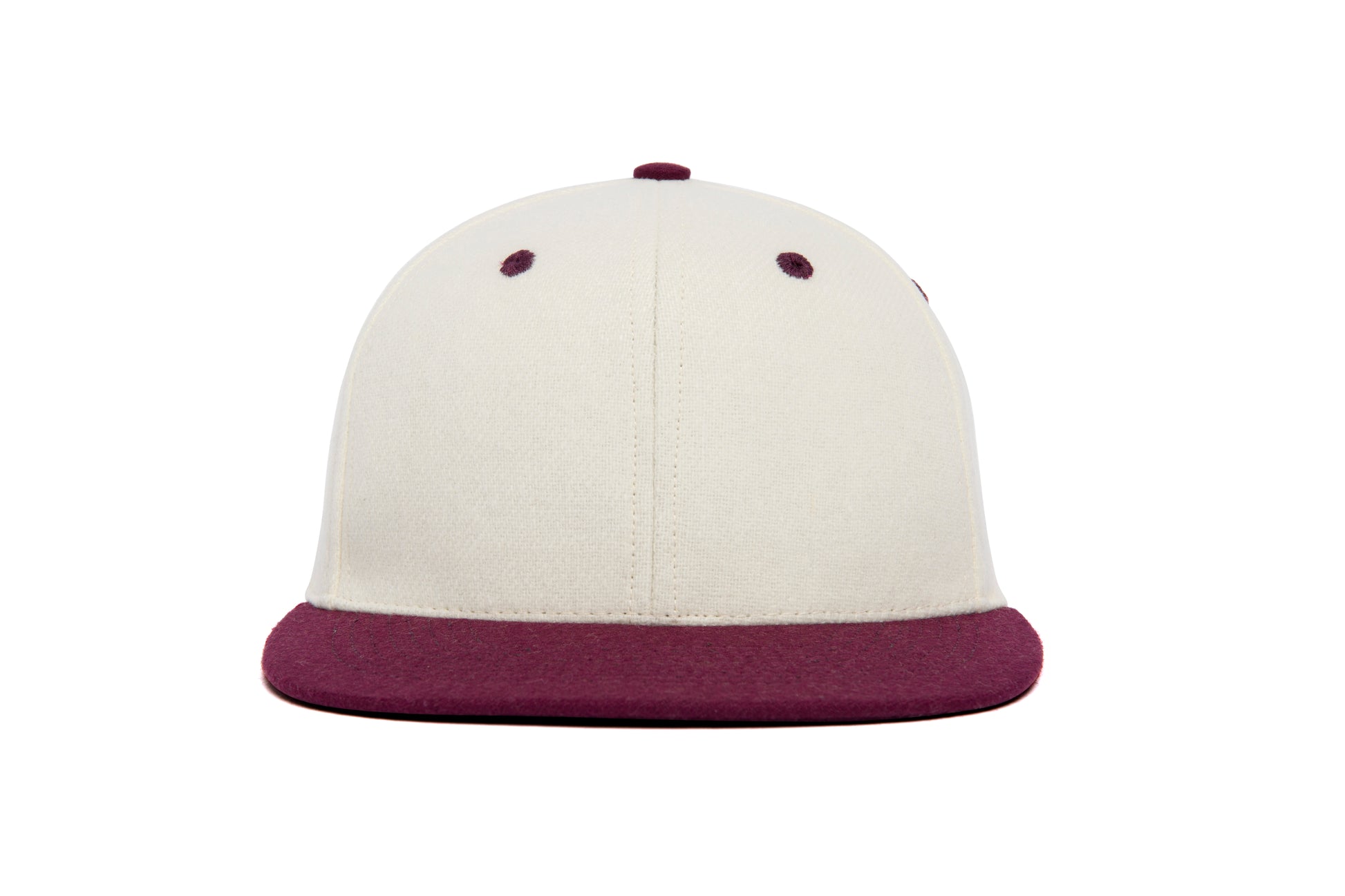 Clean White / Maroon Two Tone