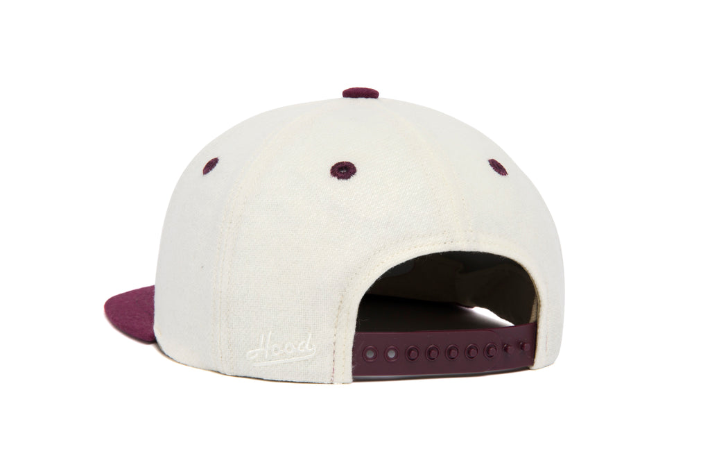 Clean White / Maroon Two Tone