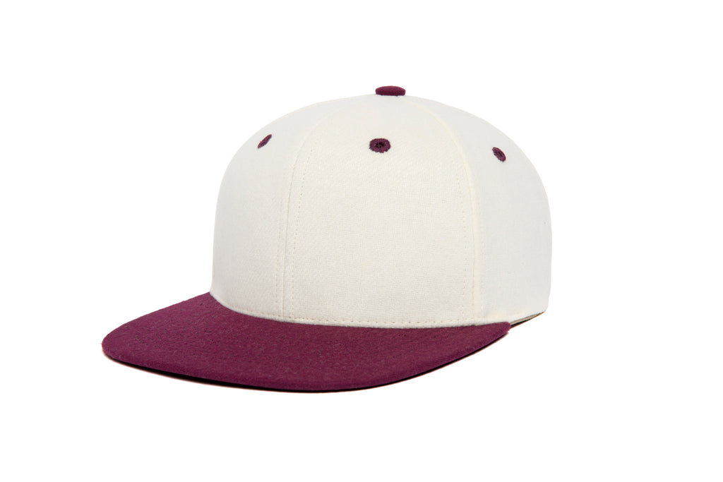 Clean White / Maroon Two Tone