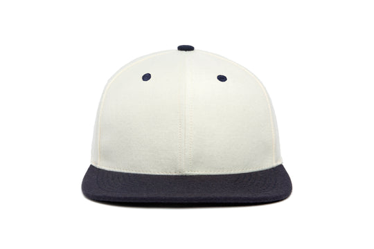 Clean White / Navy Two Tone wool baseball cap