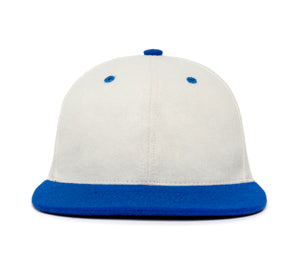 Clean White / Royal Two Tone wool baseball cap