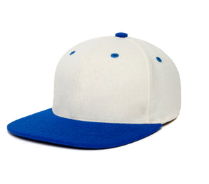 Clean White / Royal Two Tone wool baseball cap