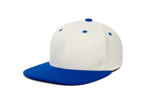 Clean White / Royal Two Tone wool baseball cap