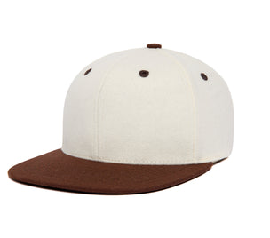 Clean White / Stout Two Tone wool baseball cap