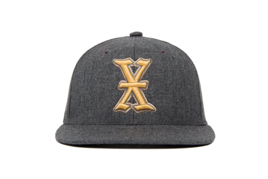 Ligature “X” 3D wool baseball cap