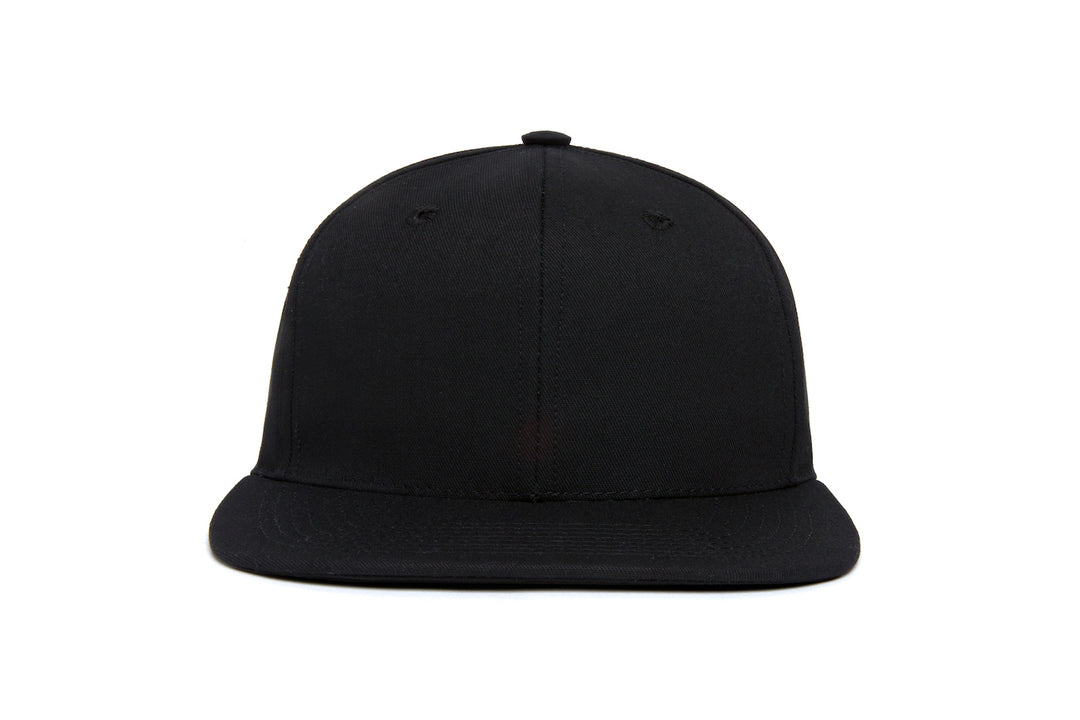 Clean Black Twill wool baseball cap