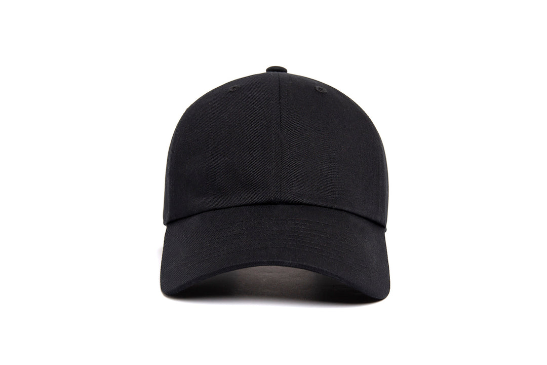 Clean Black Dad Hat wool baseball cap