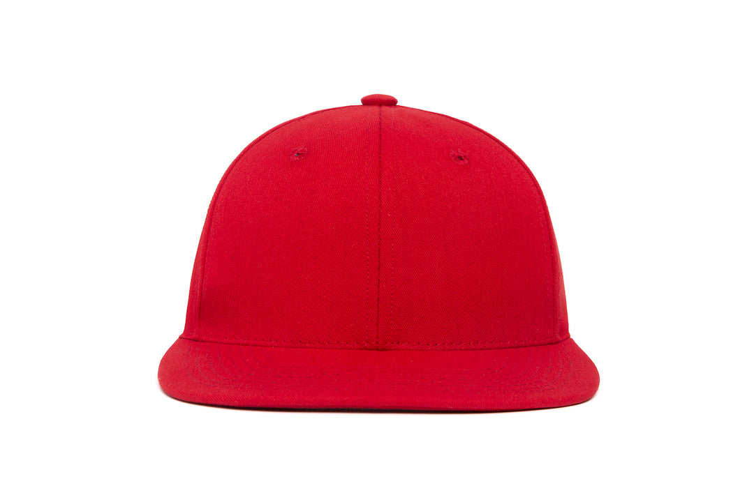 Clean Red Twill wool baseball cap